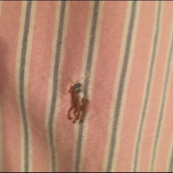 Ralph Lauren medium Pink button down. Boys medium. - Picture 4 of 5